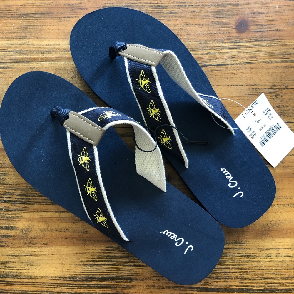 J. Crew flip flops